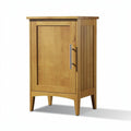 Houten Kast met Deur en Striped Ontwerp