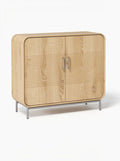Moderne houten kast met minimalistisch design